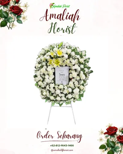 Krans Bunga Duka Cita di Cimanggu I